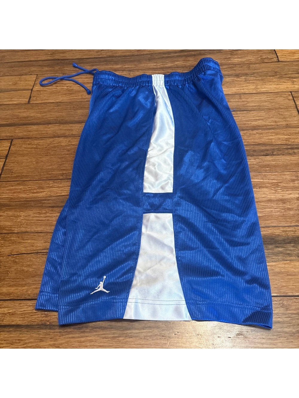 Vintage Y2K Nike Air Jordan Basketball Shorts Medium Blue Jumpman Baggy Dazzle